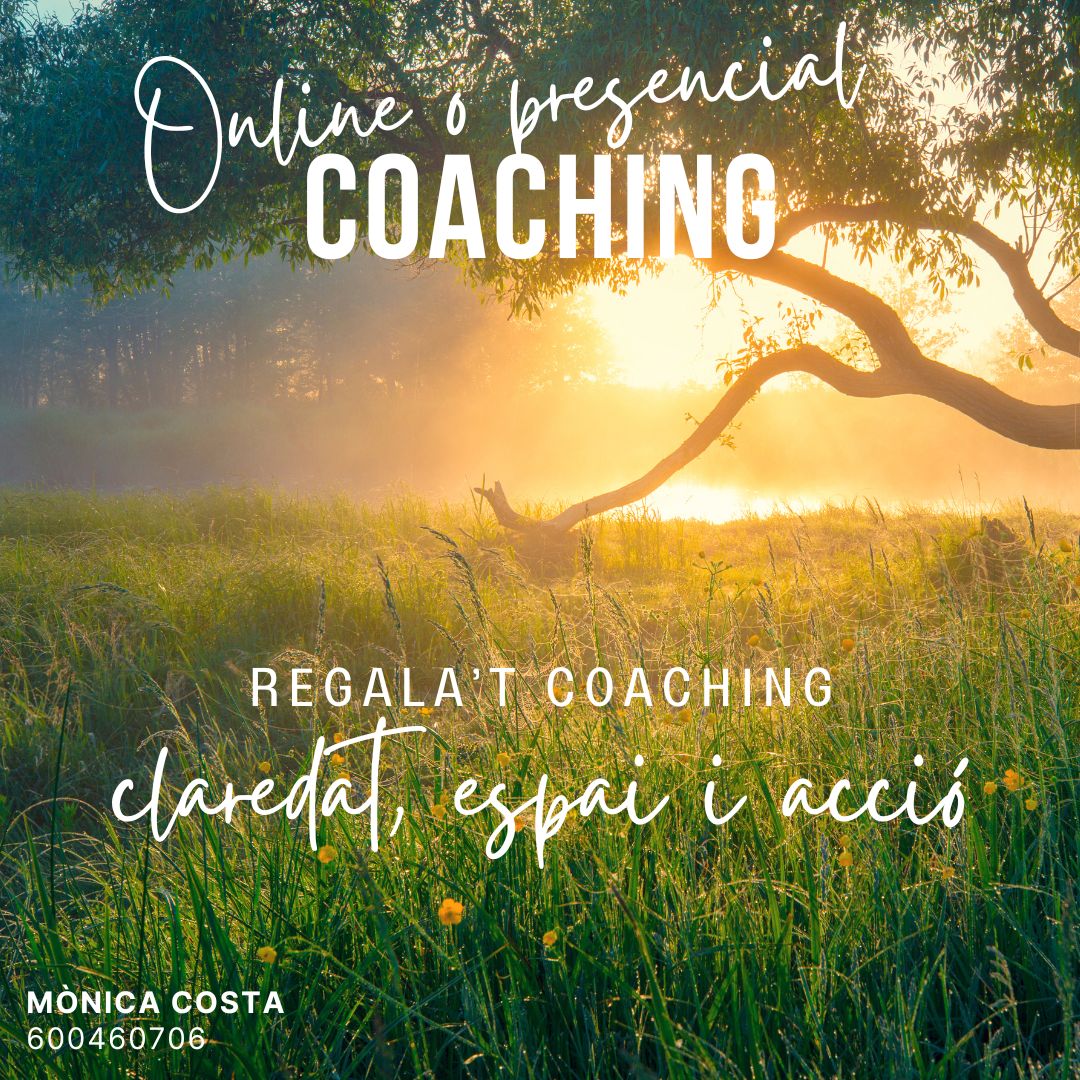 Coaching presencial o online - regala’t Coaching, regala't claredat, espai i acció