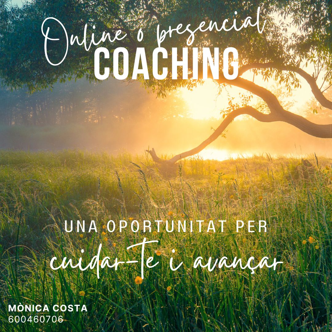 Coaching presencial o online - Una oportunitat per cuidar-te i avançar